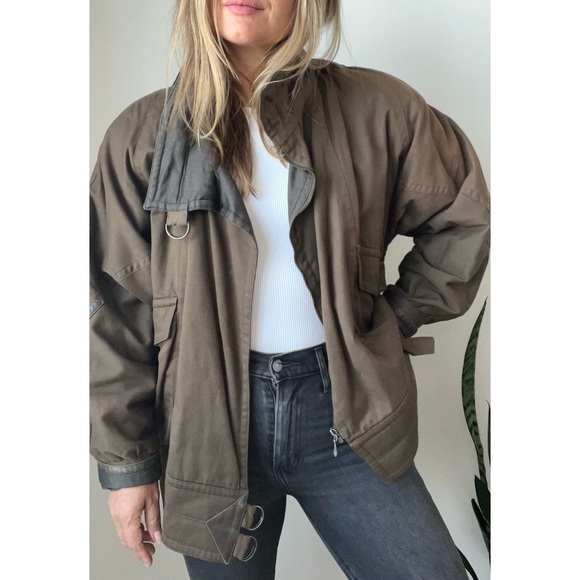 SOLD// Vintage Cotton Motorcycle Jacket - Picture 2 of 10